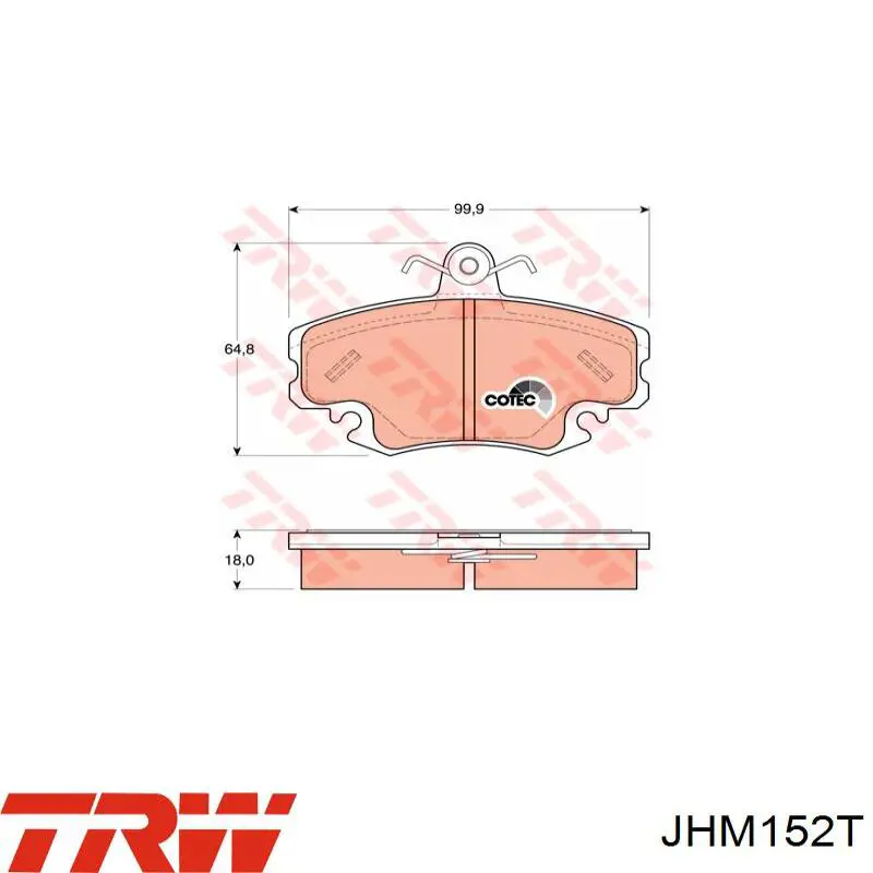 Амортизаторы передние TRW JHM152T
