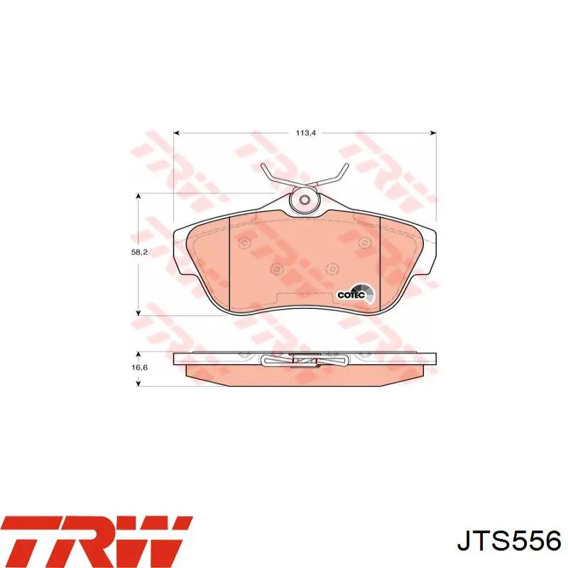 Купить JTS556 TRW Солдатик стабилизатора, переднего, правый