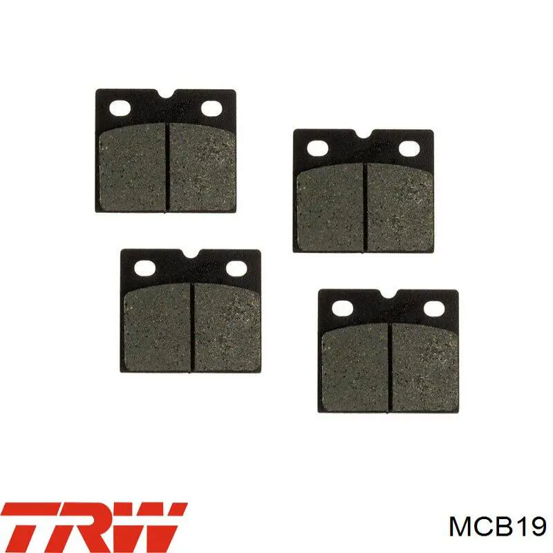 MCB19 TRW Колодки передние
