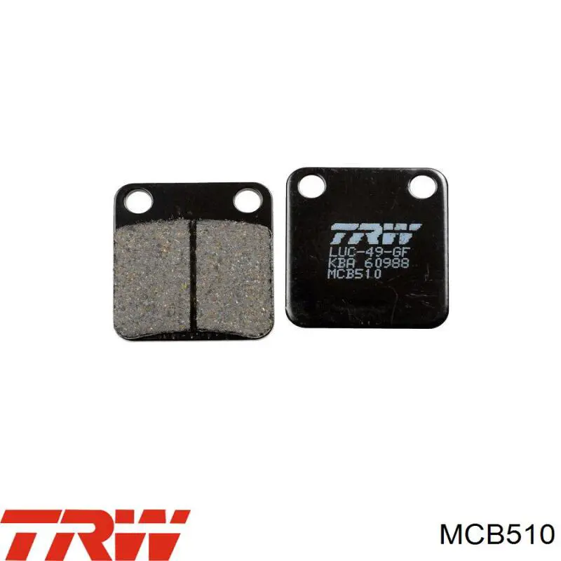 Колодки TRW MCB510 цена, от 18.97 USD