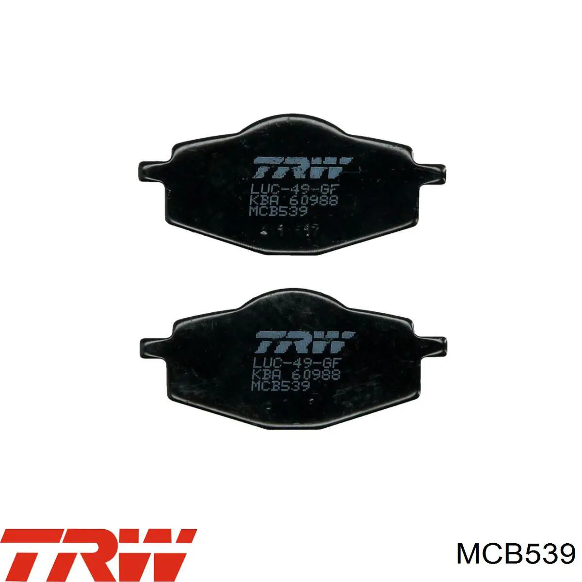 Купить MCB539 TRW Колодки тормозные