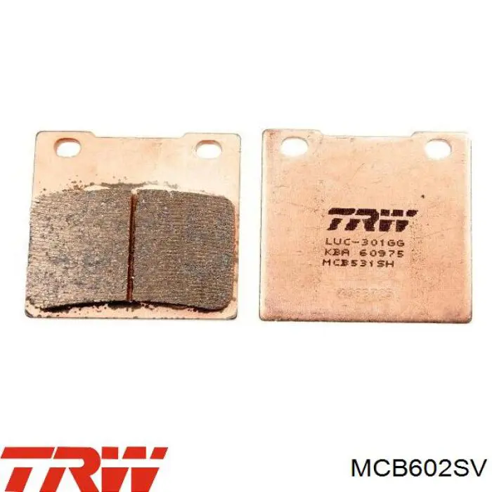 Купить MCB602TRQ TRW Колодки тормозные