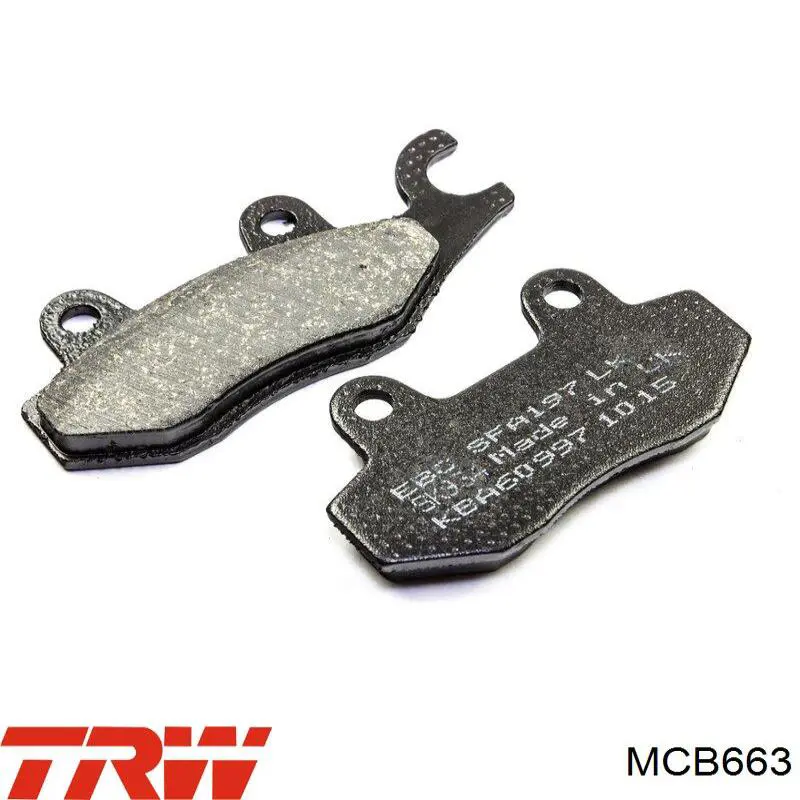 Купить MCB663 TRW Колодки тормозные