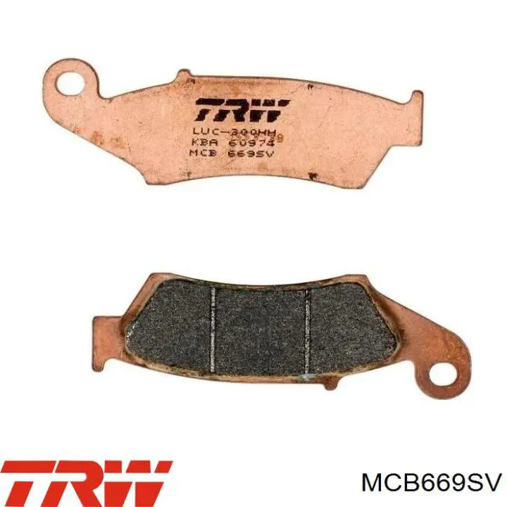 Купить MCB669SV TRW Колодки тормозные