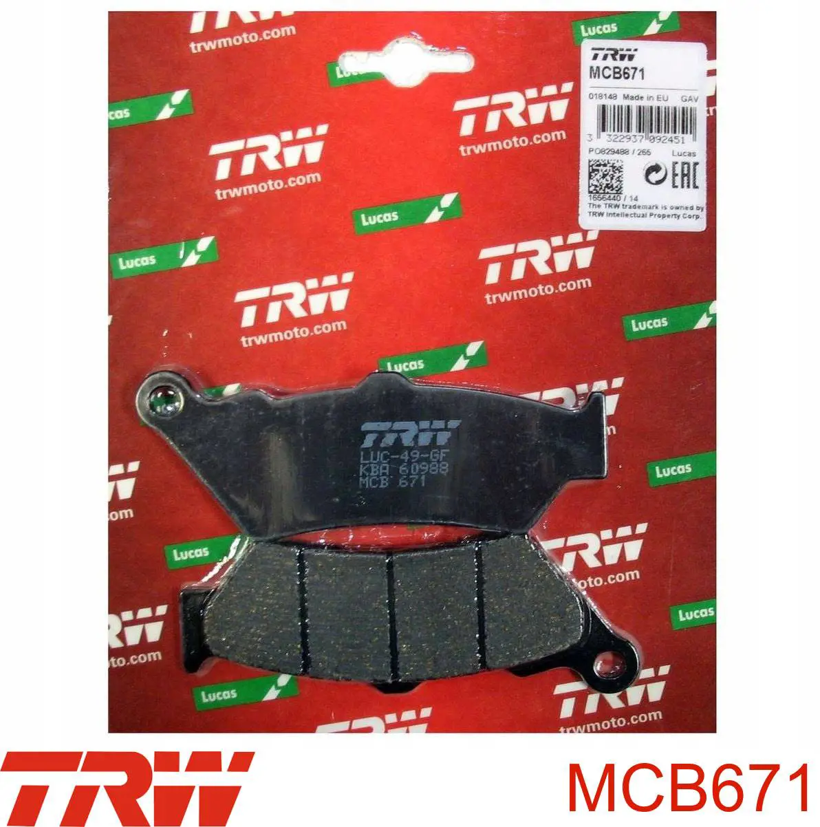Задние тормозные колодки 07BB03SA Brembo