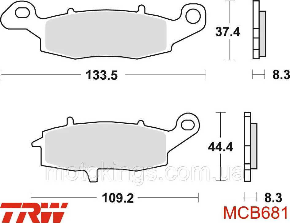 Передние тормозные колодки 5910133880000 Suzuki