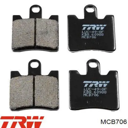  TRW MCB706 цена, от 41.20 USD