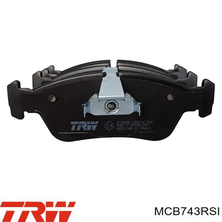 Колодки дисковые  TRW MCB743RSI цена, от 26.20 USD