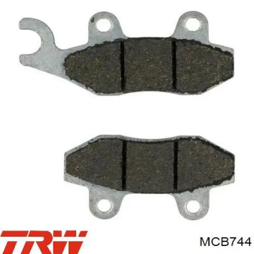 Купить MCB744 TRW Колодки тормозные