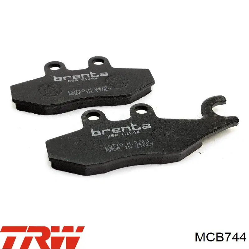 Передние тормозные колодки MCB744 TRW