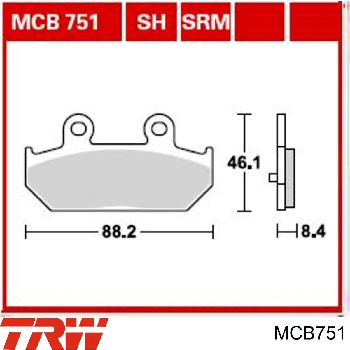  TRW MCB751 цена, от 26.05 USD