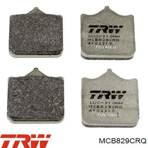 MCB829CRQ TRW Колодки передние