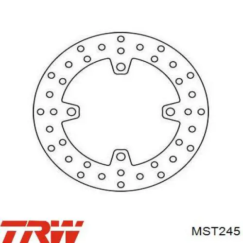 MST245 TRW тормозные диски