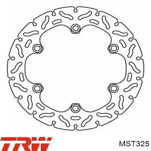 Задний тормозной диск TRW MST325 цена, от 133.96 USD