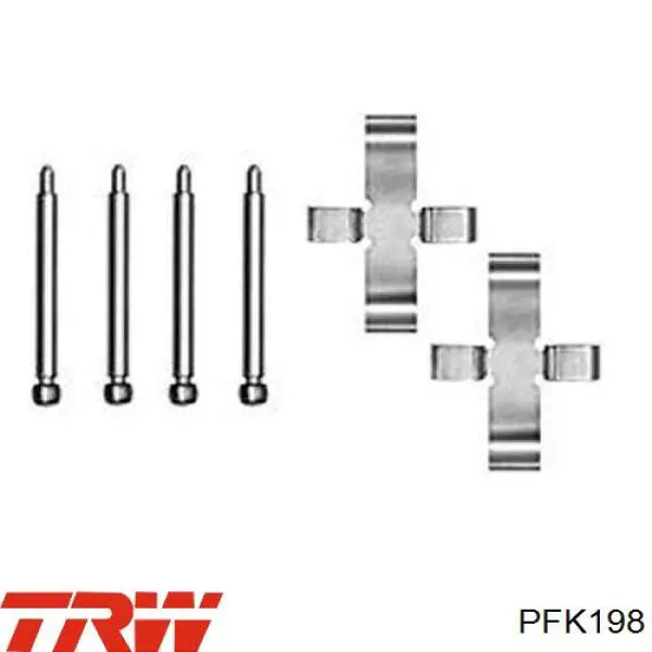 Купить PFK198 TRW Ремкомплект тормозных колодок