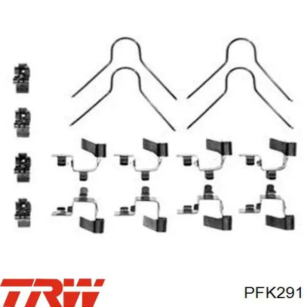 PFK291 TRW Ремкомплект торм. колодок