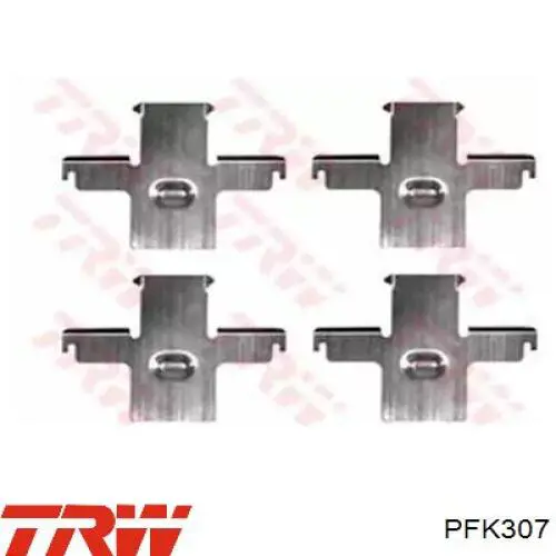 901157 Frenkit Комплект пружинок крепления дисковых передних колодок