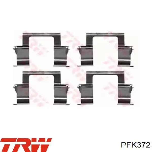 LX0283 Polcar комплект пружинок крепления дисковых колодок передних