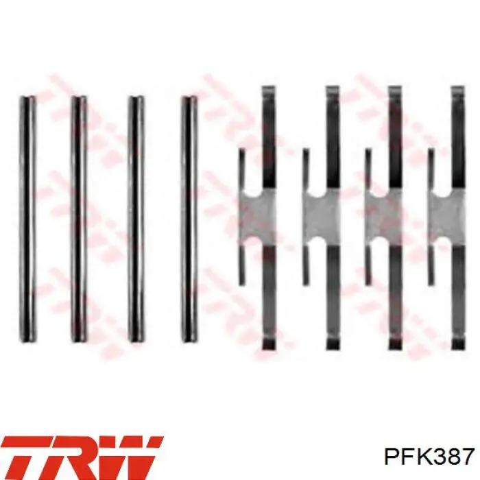 Купить PFK387 TRW Ремкомплект задних тормозов