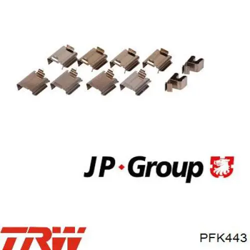 Комплект пружинок крепления дисковых колодок, передних TRW PFK443 цена, от 6.50 USD