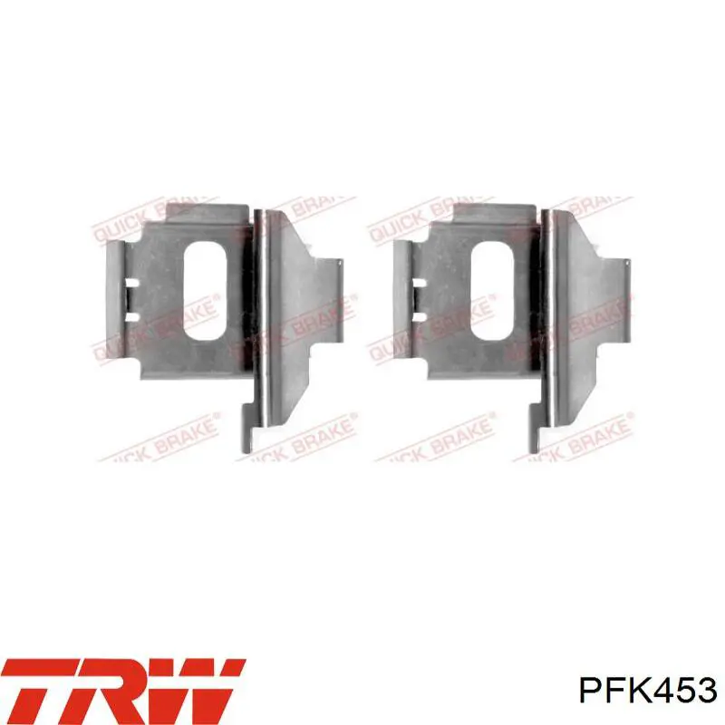 A0041283000 Mercedes Комплект пружинок крепления дисковых колодок, задних