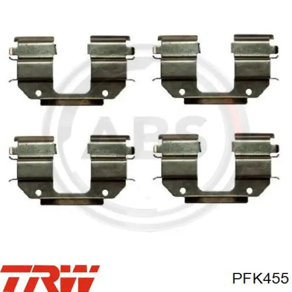 Комплект пружинок крепления передних дисковых колодок General Motors P410515
