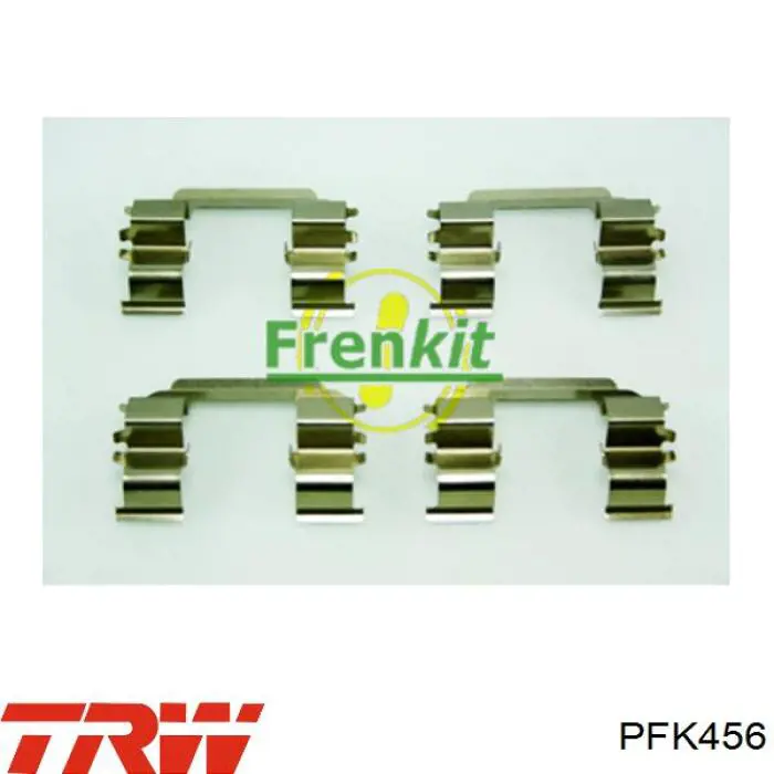 PFK456 TRW комплект пружинок крепления дисковых колодок передних