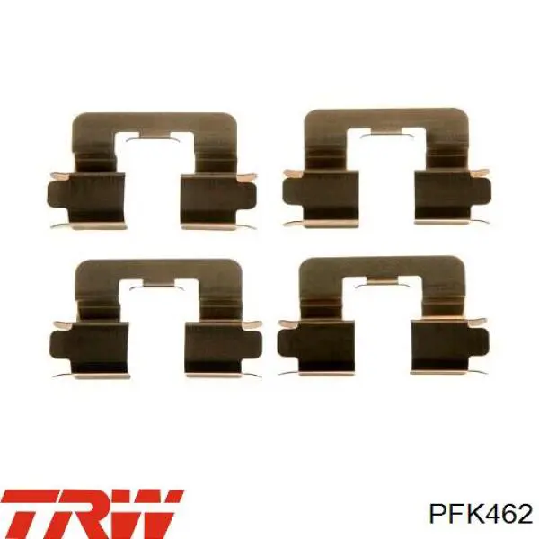 Комплект пружинок крепления дисковых колодок, передних TRW PFK462 цена, от 7.45 USD