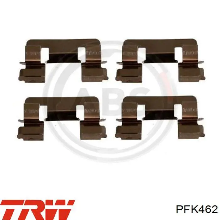 Купить PFK462 TRW Комплект пружинок крепления дисковых колодок передних