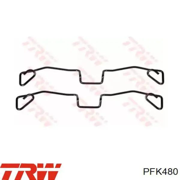 Комплект пружинок крепления дисковых колодок, передних TRW PFK480 цена, от 4.48 USD