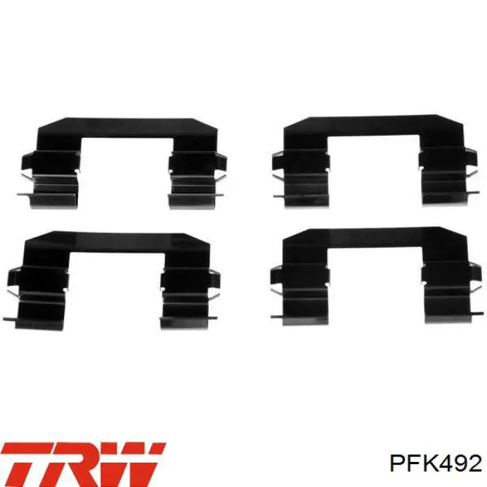 Комплект пружинок крепления передних дисковых колодок Hyundai/Kia 581444D500