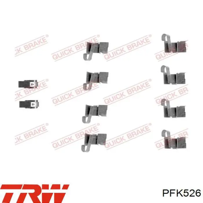 Комплект пружинок крепления дисковых колодок, передних Suzuki 5523560B00 цена, от 6.66 USD