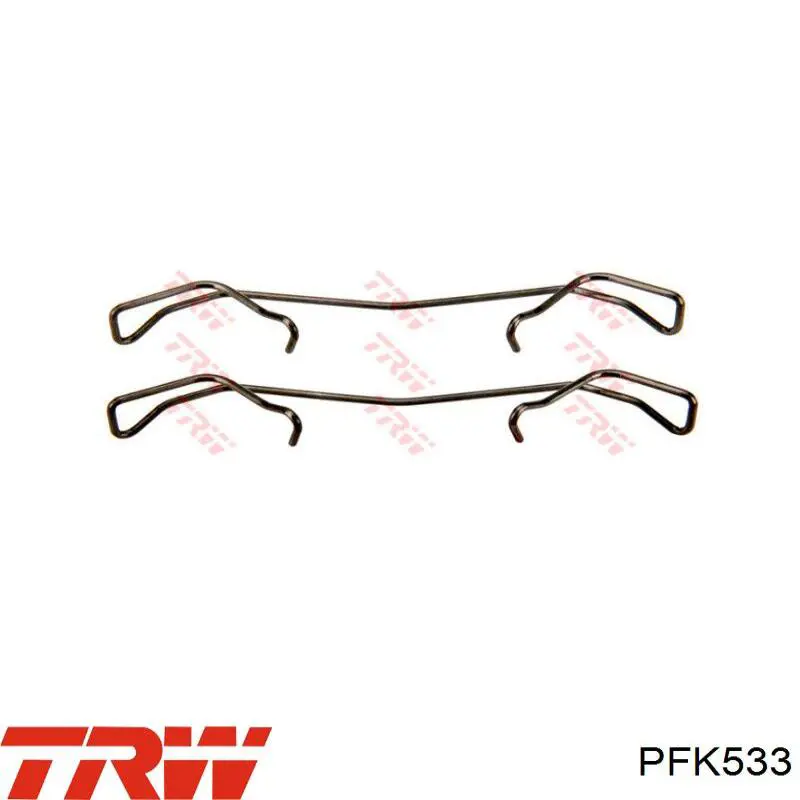 PFK533 TRW комплект пружинок крепления дисковых колодок передних