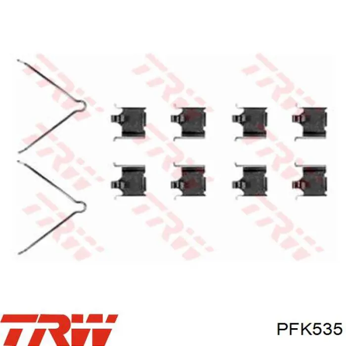 Купить PFK535 TRW Ремкомплект тормозных колодок