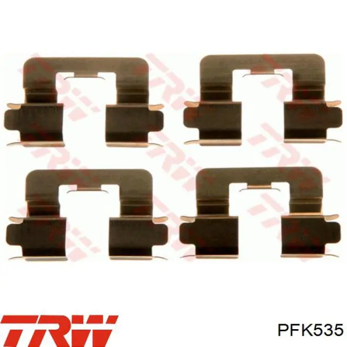 Ремкомплект тормозных колодок TRW PFK535 цена, от 5.87 USD