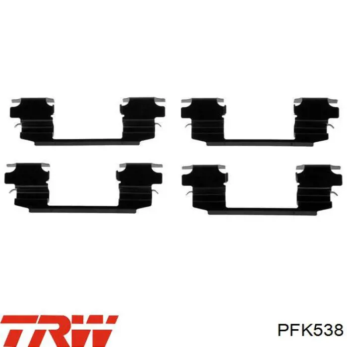 Комплект пружинок крепления дисковых колодок, передних TRW PFK538 цена, от 7.62 USD