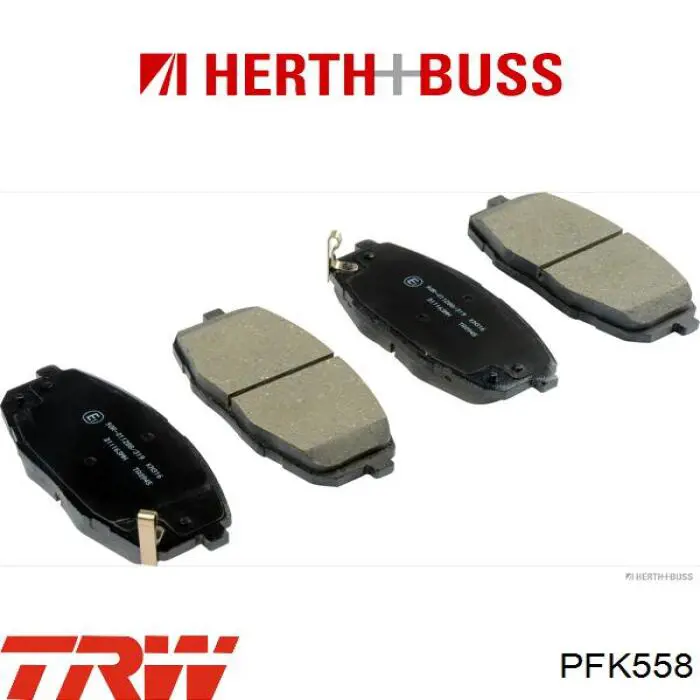 Купить PFK558 TRW Комплект пружинок крепления дисковых колодок передних