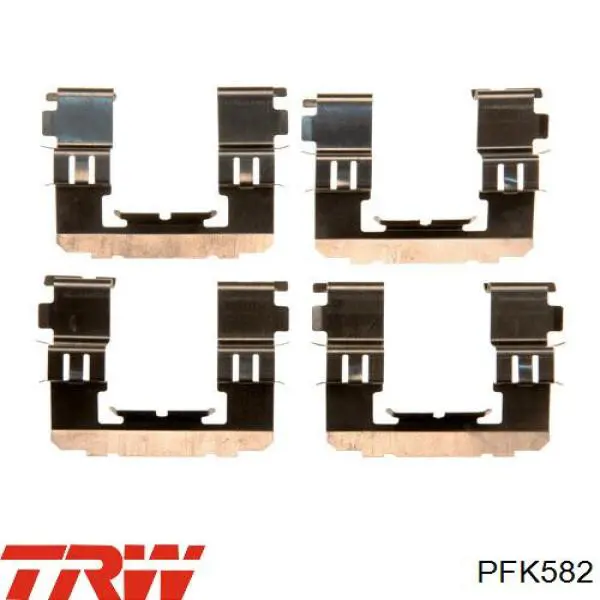 Купить PFK582 TRW Комплект пружинок крепления дисковых колодок передних