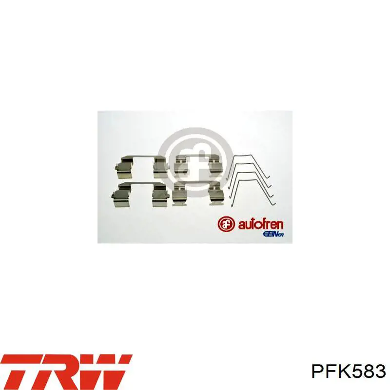 Купить PFK583 TRW Пластина противоскрипная крепления тормозной колодки передней