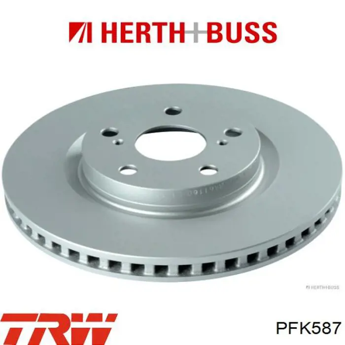 Комплект пружинок крепления дисковых колодок передних PFK587 TRW