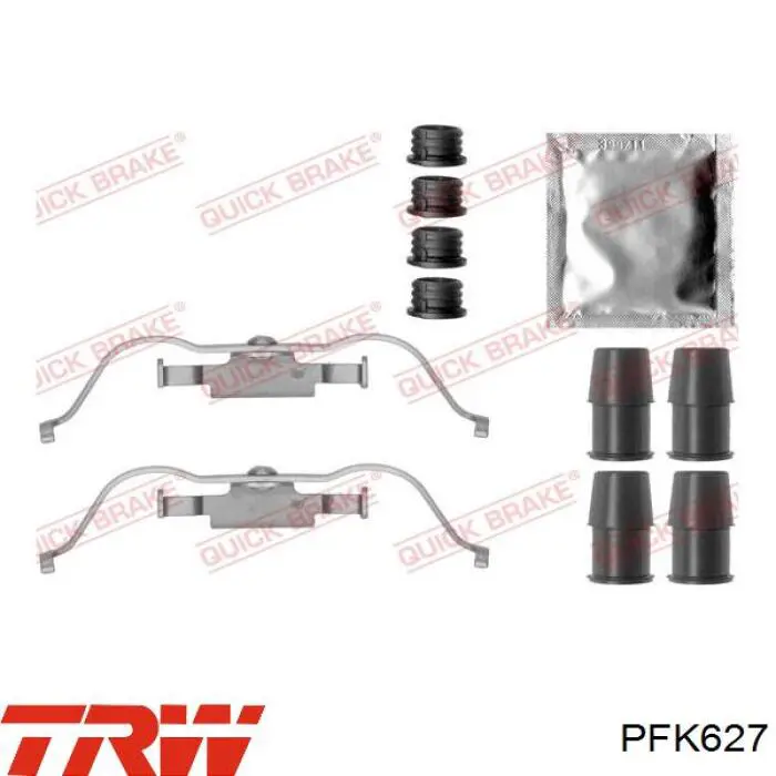 Ремкомплект тормозных колодок TRW PFK627 цена, от 6.58 USD