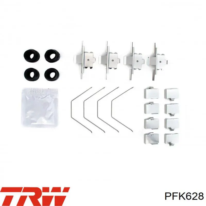 Пластина противоскрипная крепления тормозной колодки, передней TRW PFK628
