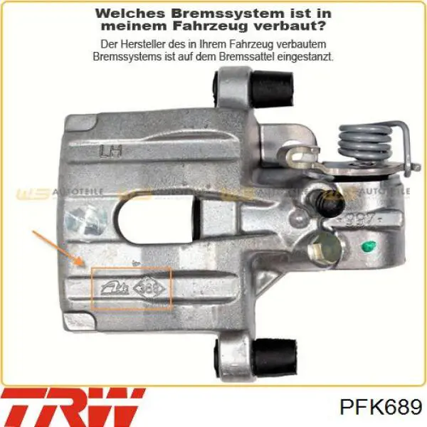 Комплект пружинок крепления дисковых колодок, передних TRW PFK689 цена, от 10.46 USD