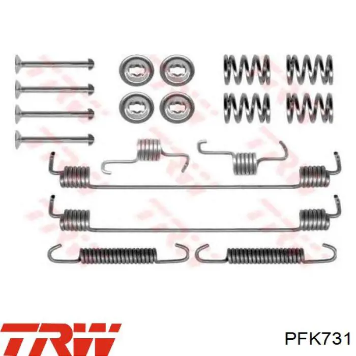 Купить 410271417R Renault (RVI) Комплект пружинок крепления дисковых колодок передних