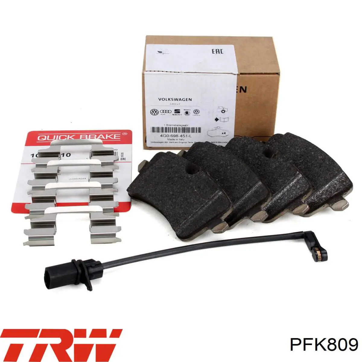 Купить PFK809 TRW Пружинная защелка суппорта