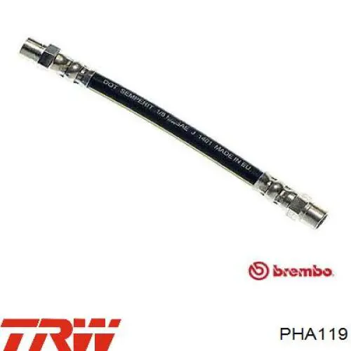 PHA119 TRW Гибкая тормозная трубка задняя