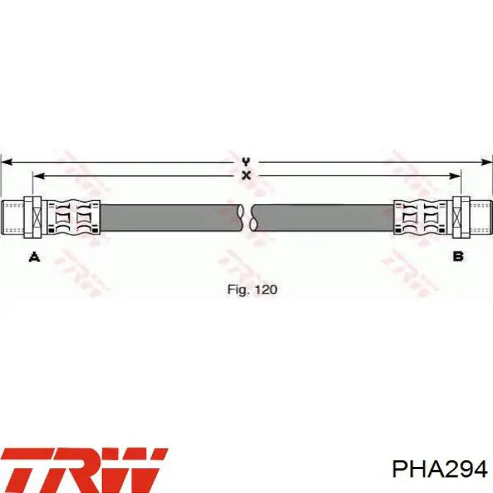 Купить PHA294 TRW Шланг тормозной передний