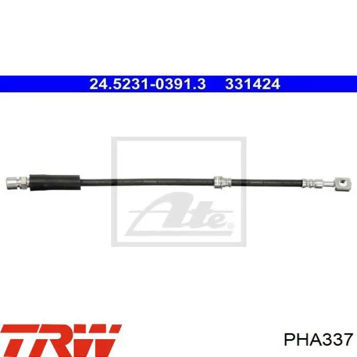 Шланг тормозной передний 0562364 Opel