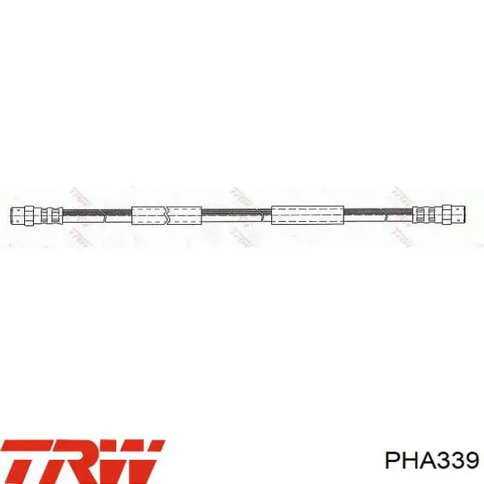 Купить PHA339 TRW Шланг тормозной передний