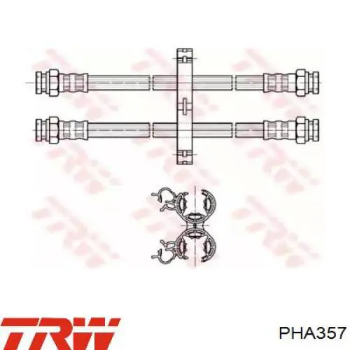 Задний тормозной шланг PHA357 TRW